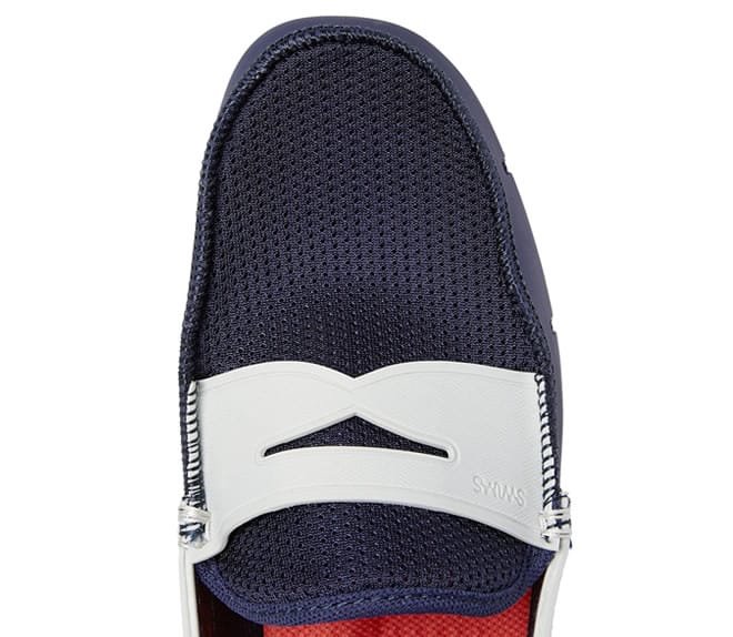 SWIMS Rubber and Mesh Penny Loafers