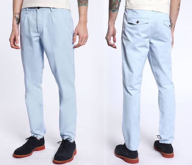 Farah Vintage Sky Twill Chino Trousers