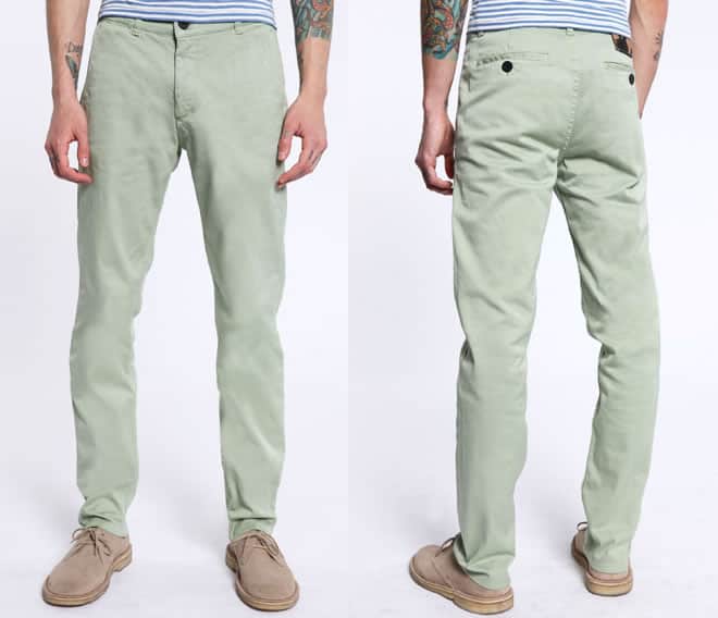 Velour Green Sand Chinos