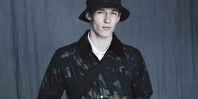 Barbour Bourne Camo Waxed Jacket