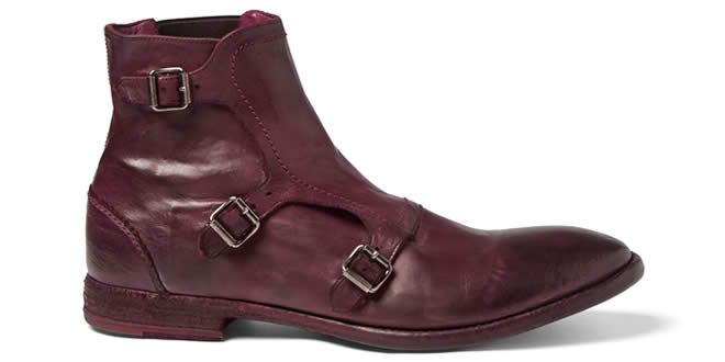Alexander McQueen Leather Monk-Strap Boots