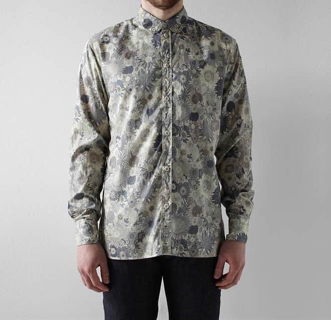 Albam Club Collar Floral Print Shirt