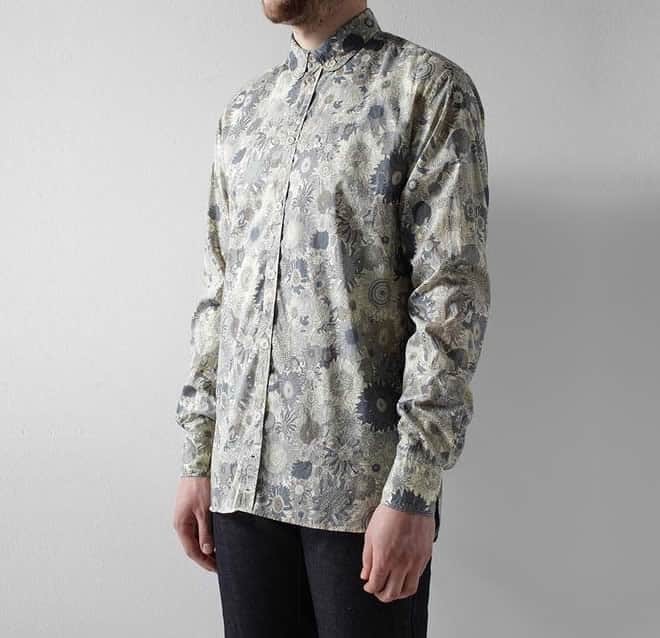 Albam Club Collar Floral Print Shirt