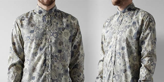 Albam Club Collar Floral Print Shirt