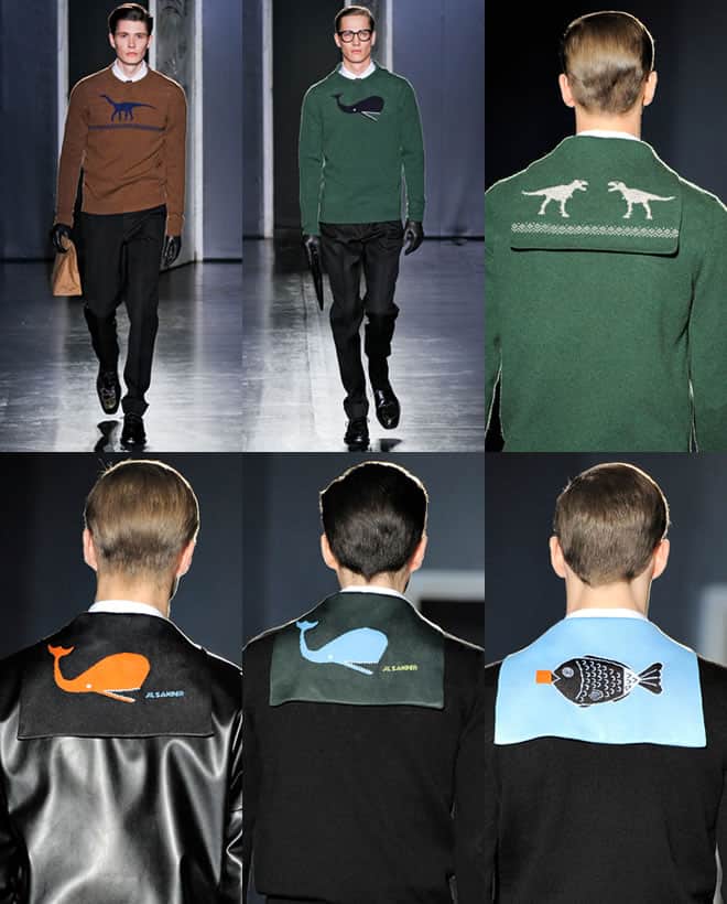 Animal Motifs on The Jil Sander Men's AW12 Runway