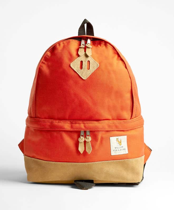 William Fox And Sons Mandarin Orange Tear Drop Backpack