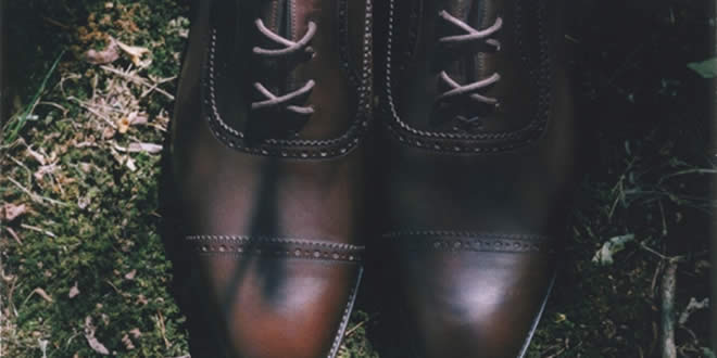 Barker Black Haraboro Cap Toe Shoes