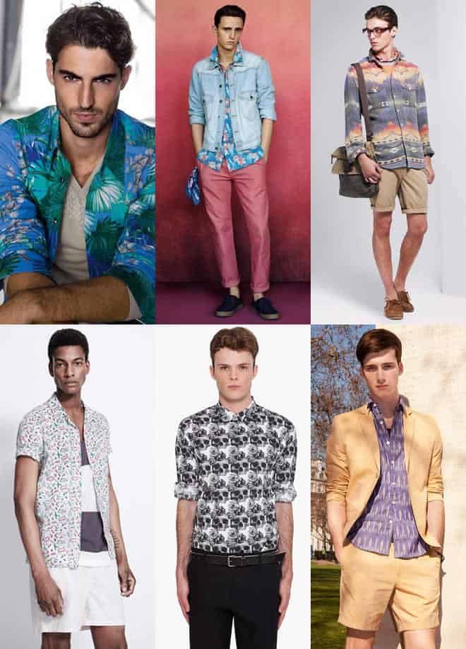 Men's Bold Print Shirts Lookbook