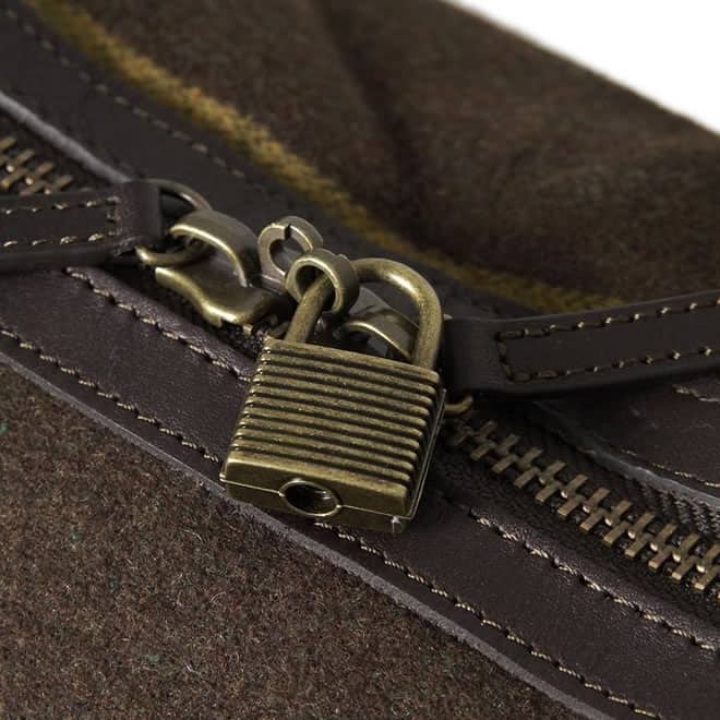 Barbour Striped Wool Explorer Bag