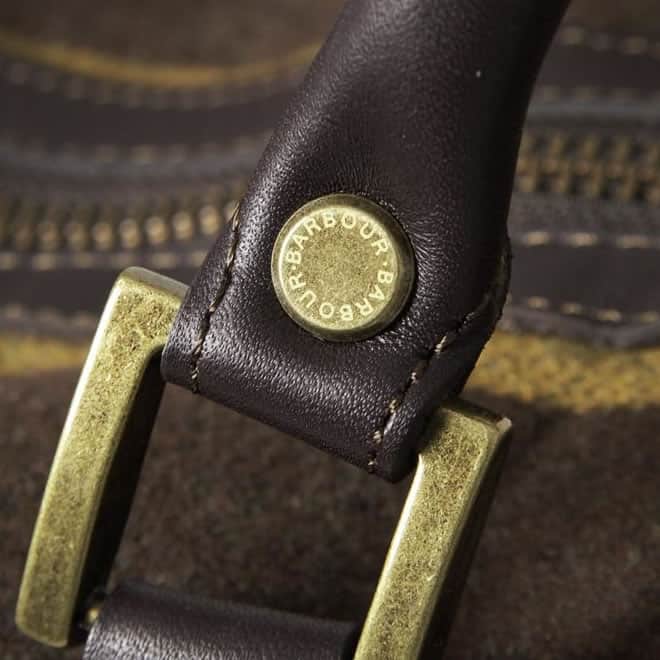 Barbour Striped Wool Explorer Bag
