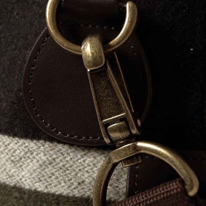 Barbour Striped Wool Explorer Bag