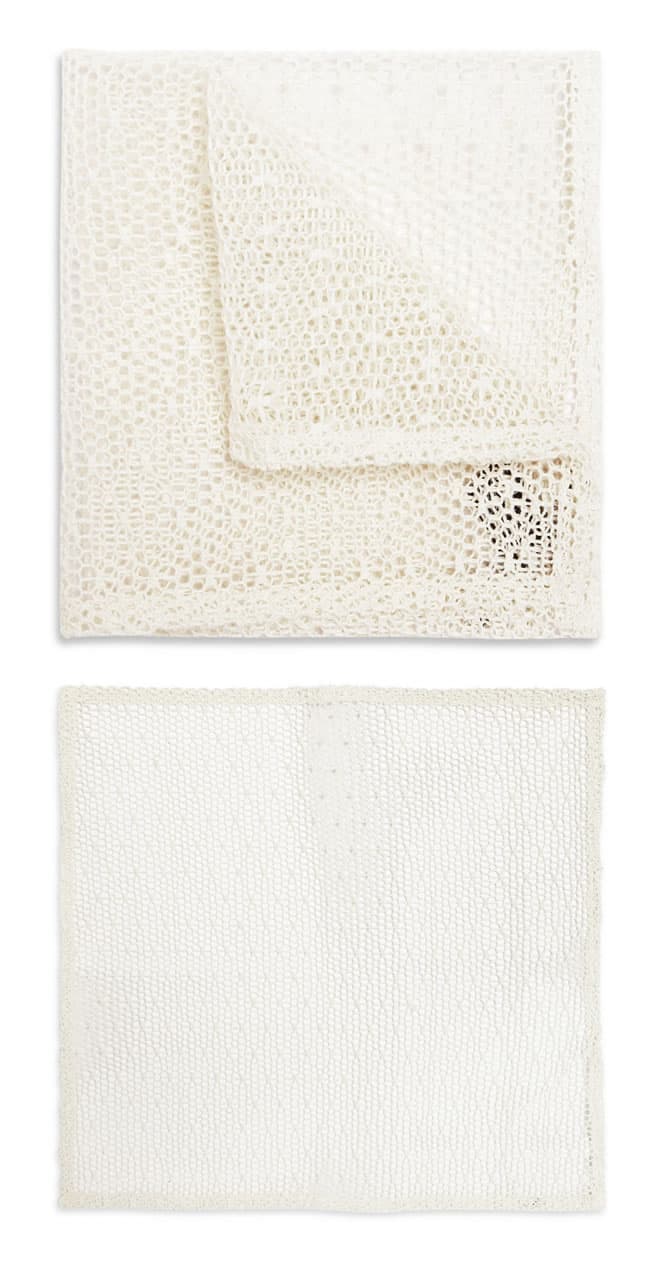 Marwood Mesh Lace Pocket Square