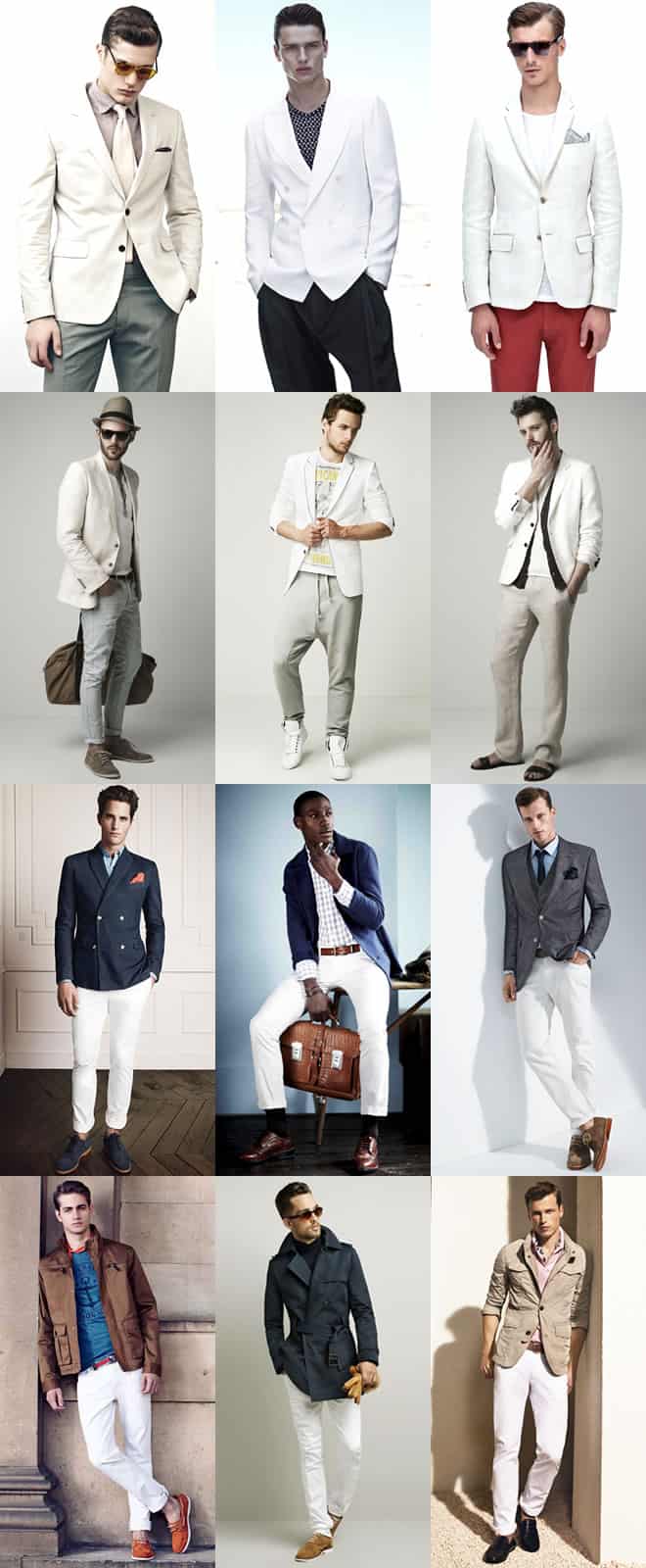 Men's White Suits - Utilising As Separates