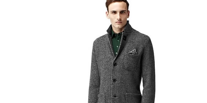 Reiss Al Single Breasted Boiled Wool Blazer