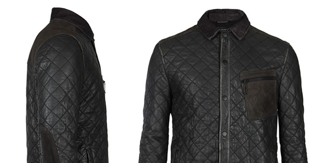 AllSaints Alter Leather Shirt