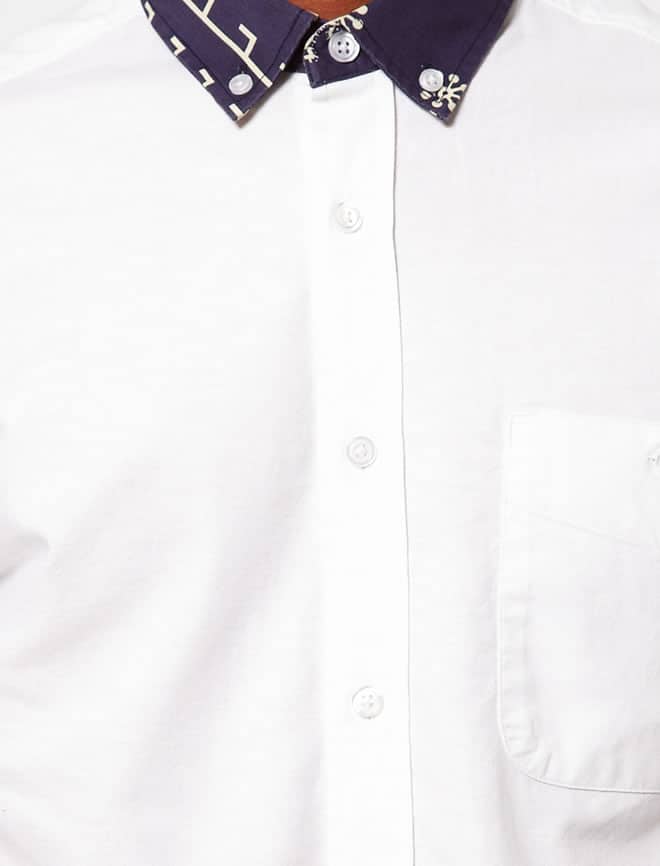 ASOS Oxford Shirt With Print Collar