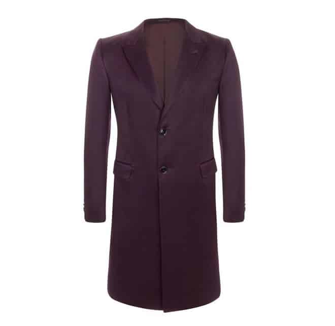 Alexander McQueen Aubergine Satin Long Jacket
