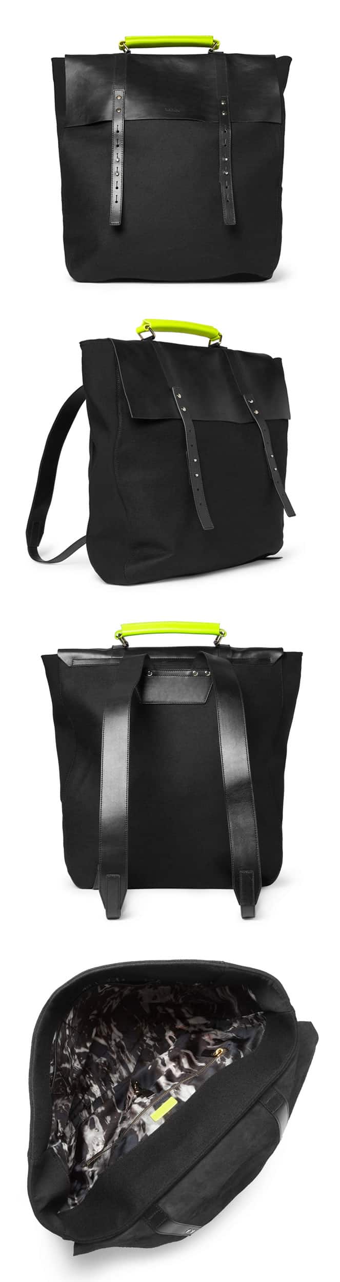 Paul Smith Shoes & Accessories Leather and Felt Backpack
