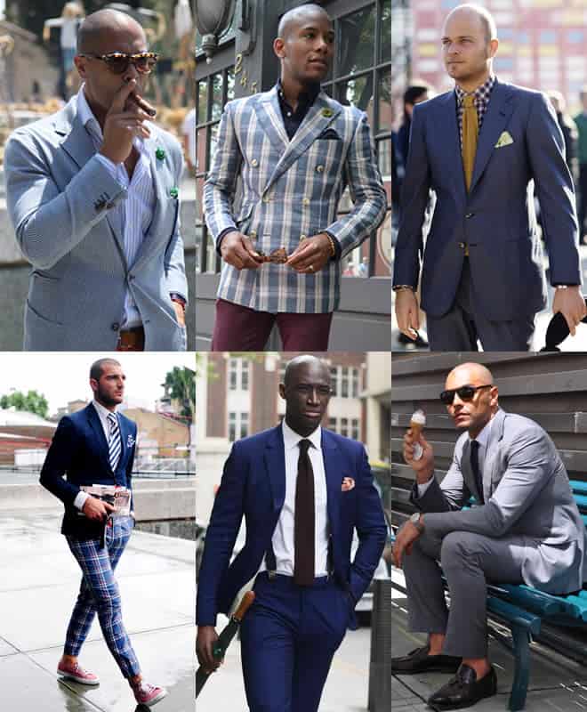 Close Shaved or Balding Men Fashion Lookbook