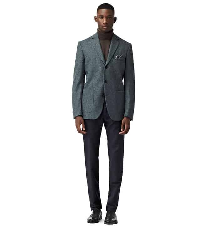 Reiss Canyon Patch Pocket Herringbone Blazer