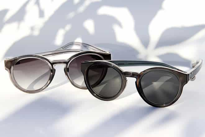 Kris Van Assche x Linda Farrow Round Acetate Sunglasses