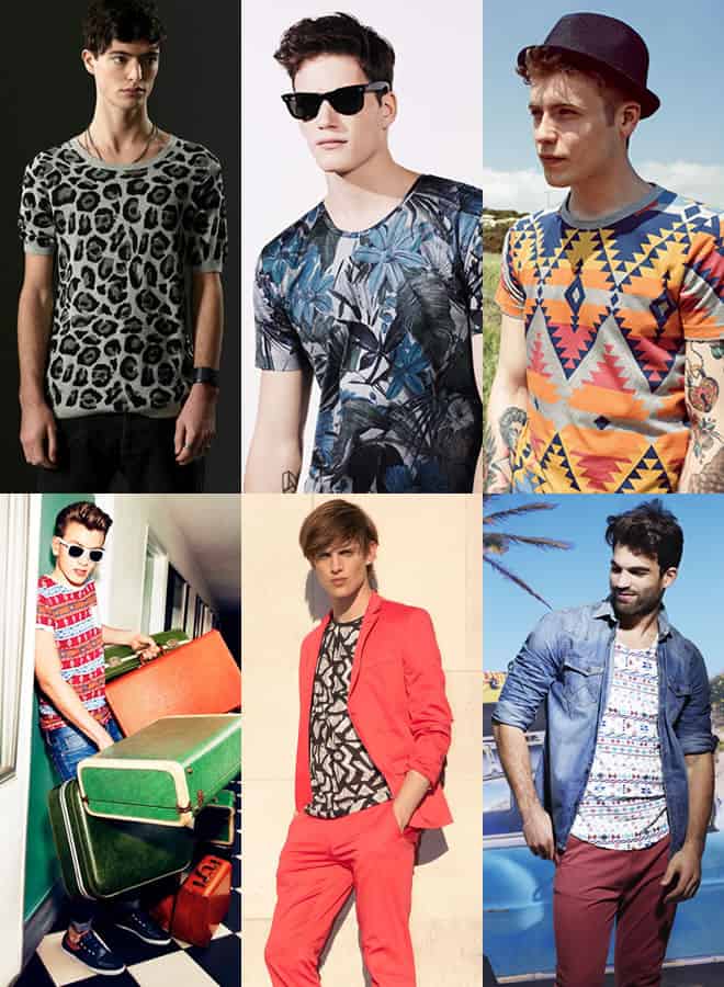 Men's Patterned Statement T-Shirt Lookbook