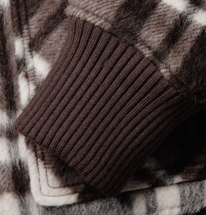 Dolce & Gabbana Plaid Wool-Blend Bomber Jacket