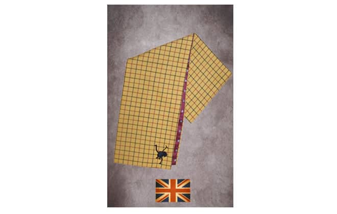 Yellow Tattersal Scarf