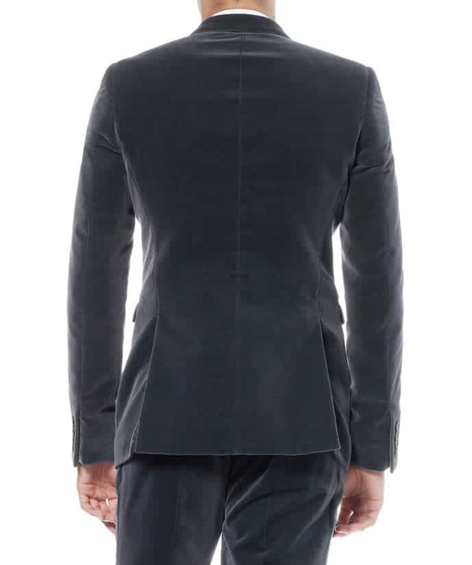 Burberry Prorsum Double-Breasted Velvet Blazer