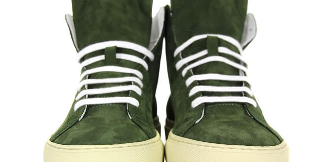 Common Projects Vintage High Green Trainers