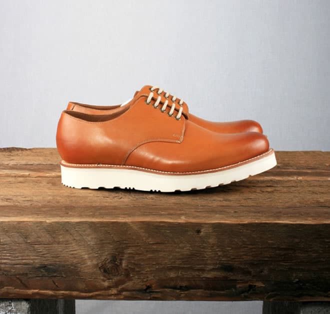 Grenson Finbar Shoe with Vibram Sole - Tan Calf