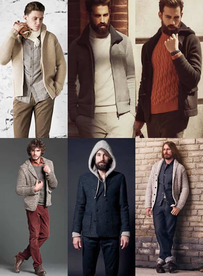 Men's Knitted Jacket Lookbook