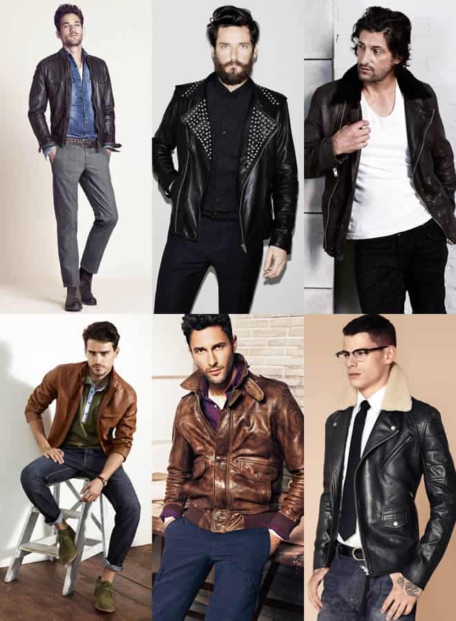 Men's Leather Jacket Lookbook