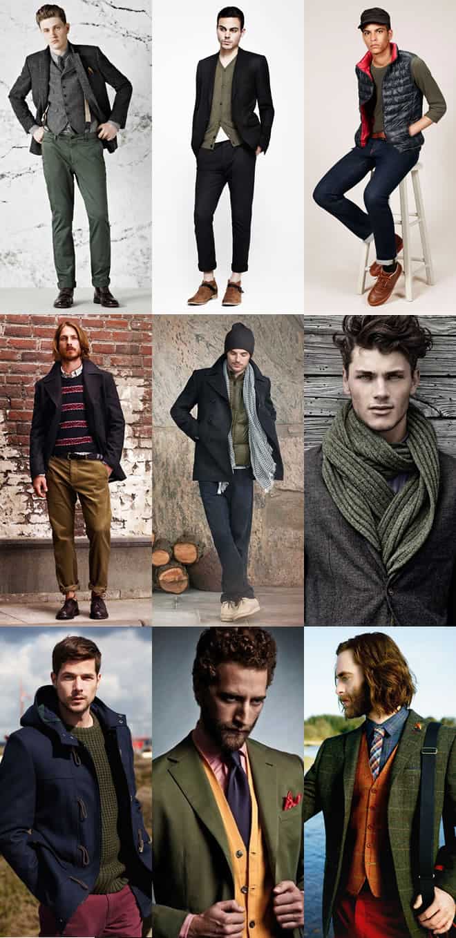 Men's Olive Colour Lookbook