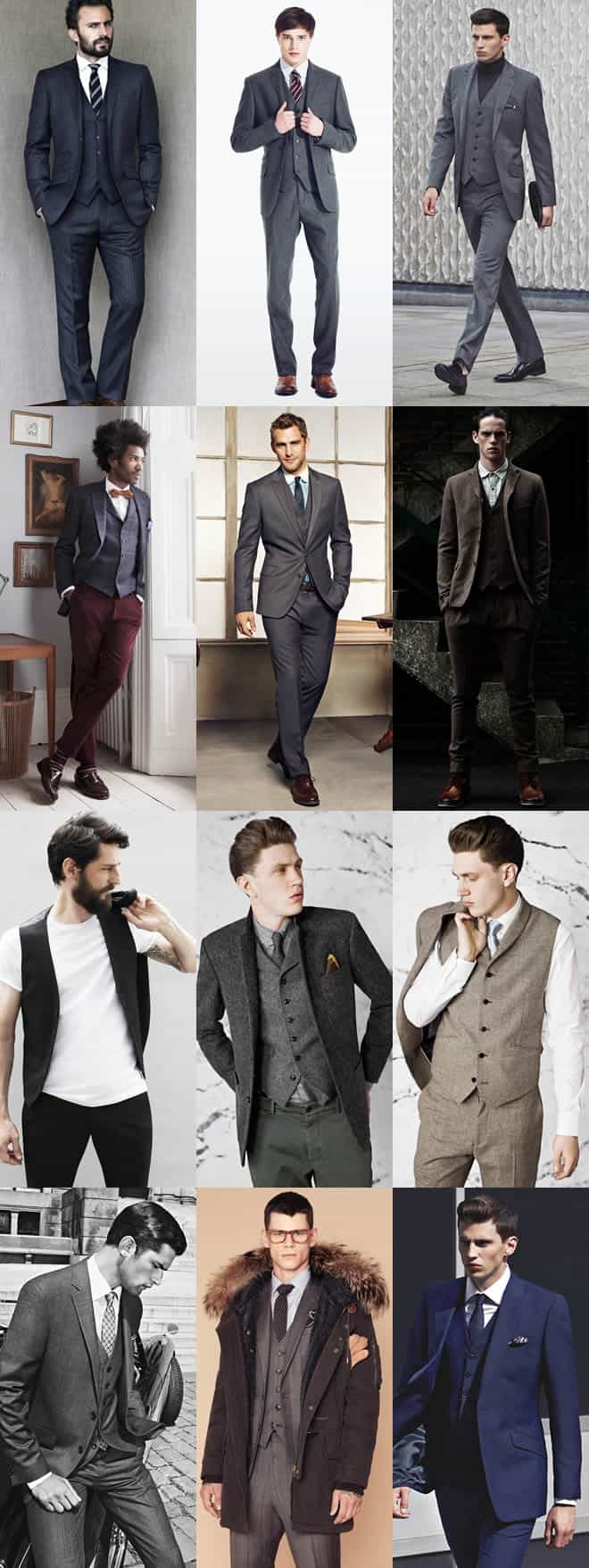 Men's Three-Piece Suit Lookbook