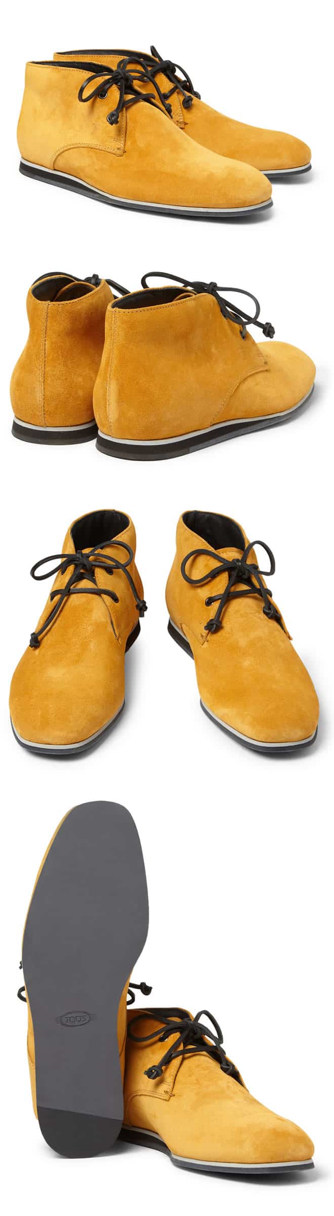 Tod's No_Code Rubber-Sole Suede Desert Boots