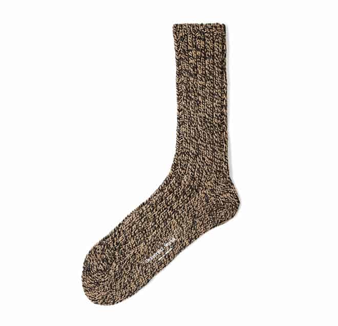 Universal Works Caramel Marl Boot Socks