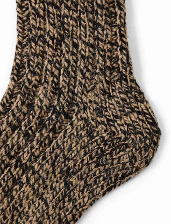Universal Works Caramel Marl Boot Socks