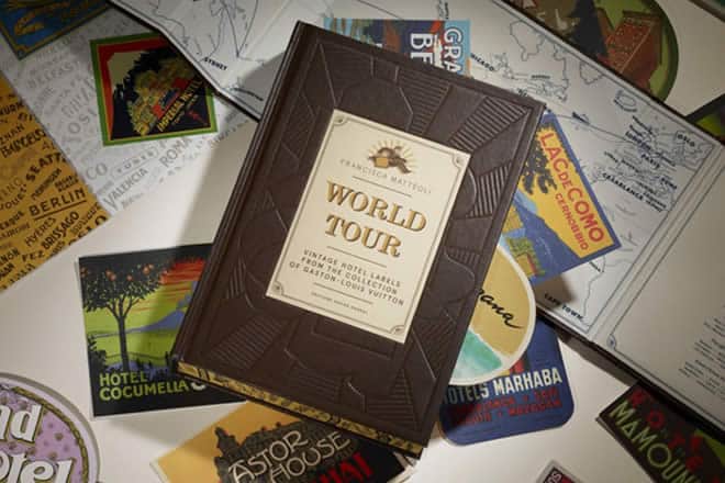 Louis Vuitton “WORLD TOUR” Book of Vintage Hotel Labels