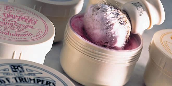 Geo F Trumper Super Badger Shaving Brush with Simulated Ivory Case