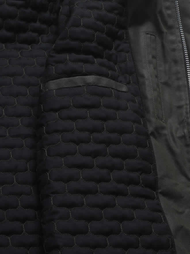Ben Sherman Plectrum Leather Sleeve Canvas Parka