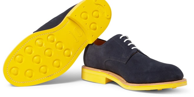 Mark McNairy Contrast-Sole Suede Derby Shoes