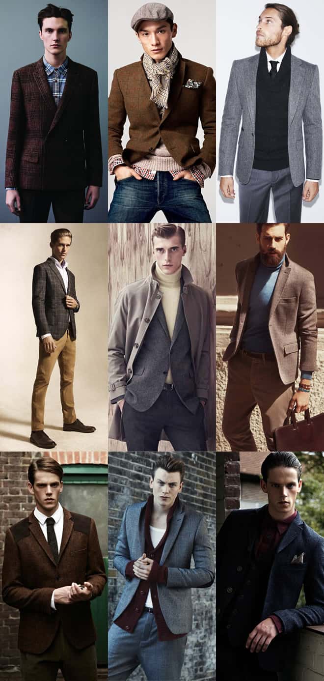 Men's Tweed Blazers Lookbook