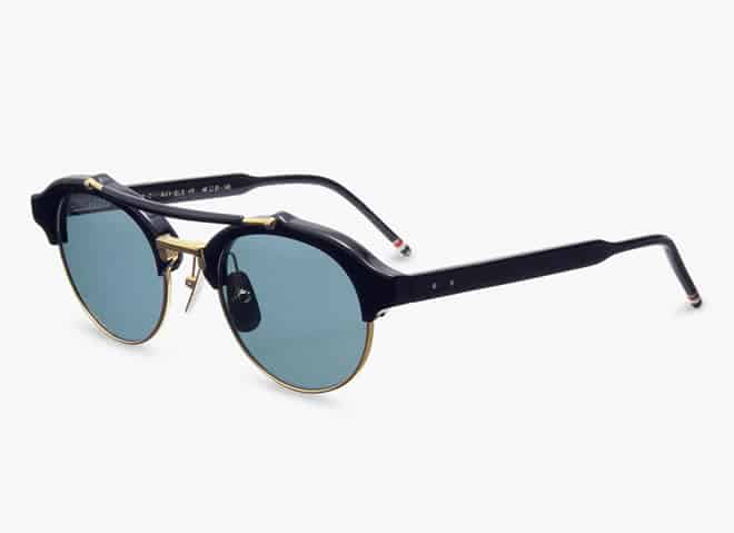 Thom Browne Gold Round Sunglasses