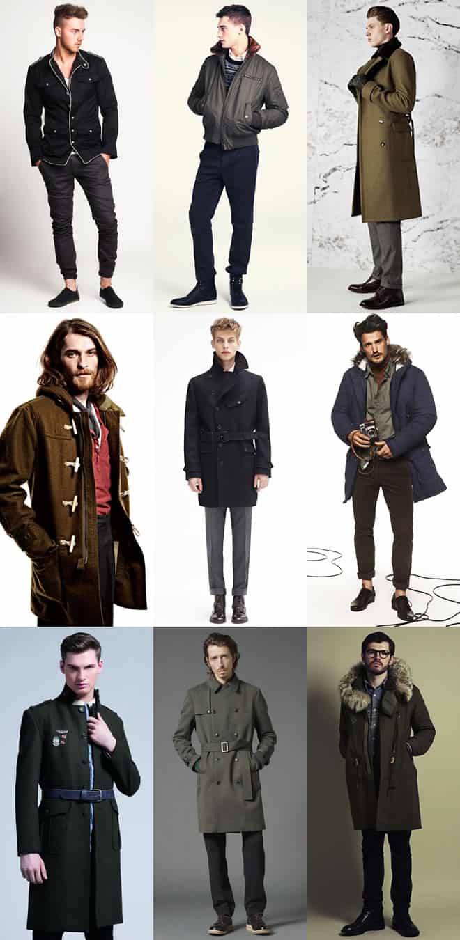 Men's Military Inspired Outerwear Lookbook