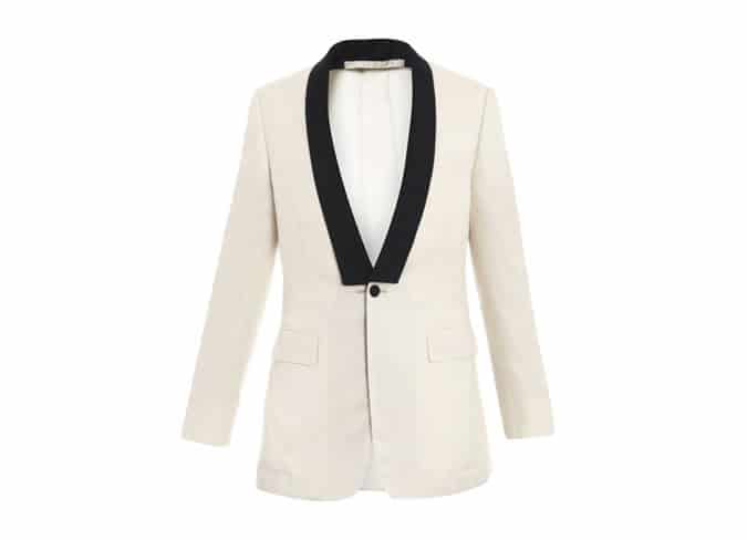 Rake Lounge Pique Contrast Lapel Jacket