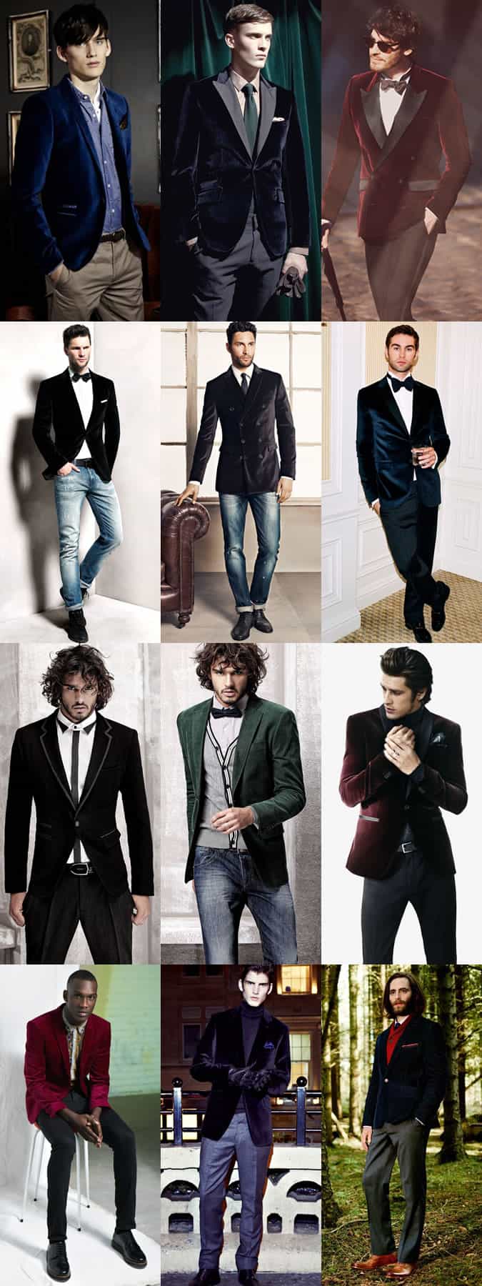 Men's Velvet Party Season Lookbook
