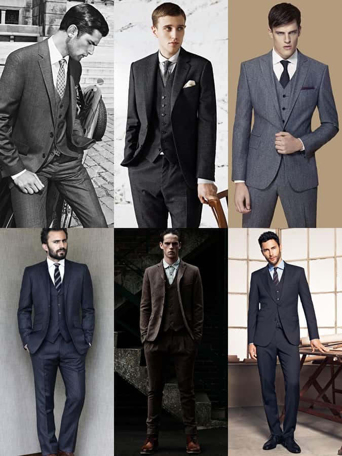 Men's Three-Piece Suit Lookbook