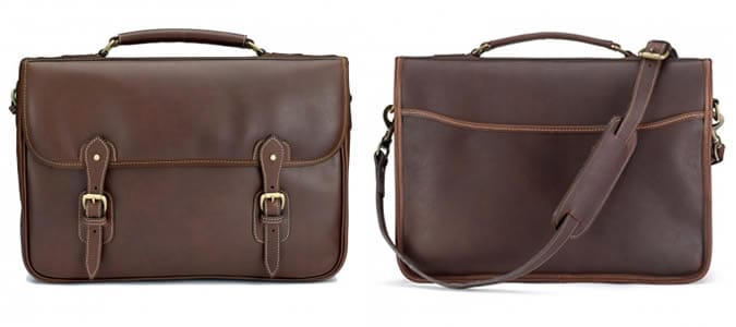 Melchbourne leather satchel