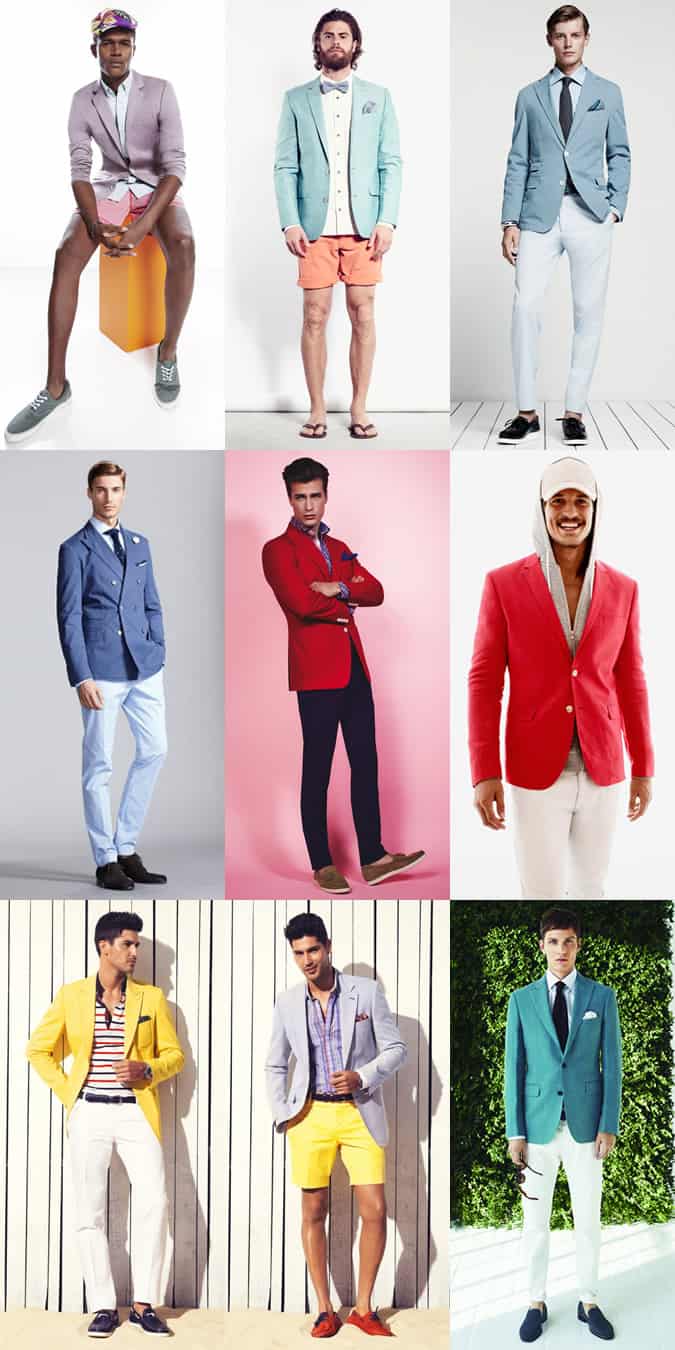 Men's Spring/Summer Coloured Tailoring - Utilising Separates
